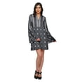 thumbnail image 2 of Moomaya Robe Droite Mini à Manches Longues Évasées Imprimée pour Femmes Vêtements d'Été, 2 of 6