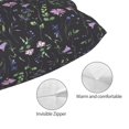 thumbnail image 3 of KLL Watercolor Wildflower 1 Pillow Covers Envelope Closure,Super Soft and Cozy Fuzzy Fleece Pillow Case Cover 20"x30", 3 of 5