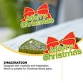 thumbnail image 5 of LEORX 5Pcs Christmas Cake Decoration with Red Bowknot Toppers for Home Cooks and Bakers, 5 of 5