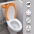 thumbnail image 3 of HELLHERO Funny Ghost Patterns Bathroom Seat Covers & Stretch Lid Cover Set for Toilet for Bathroom Supplies, Polyester Fabric, Washable and Reusable, 3 of 7