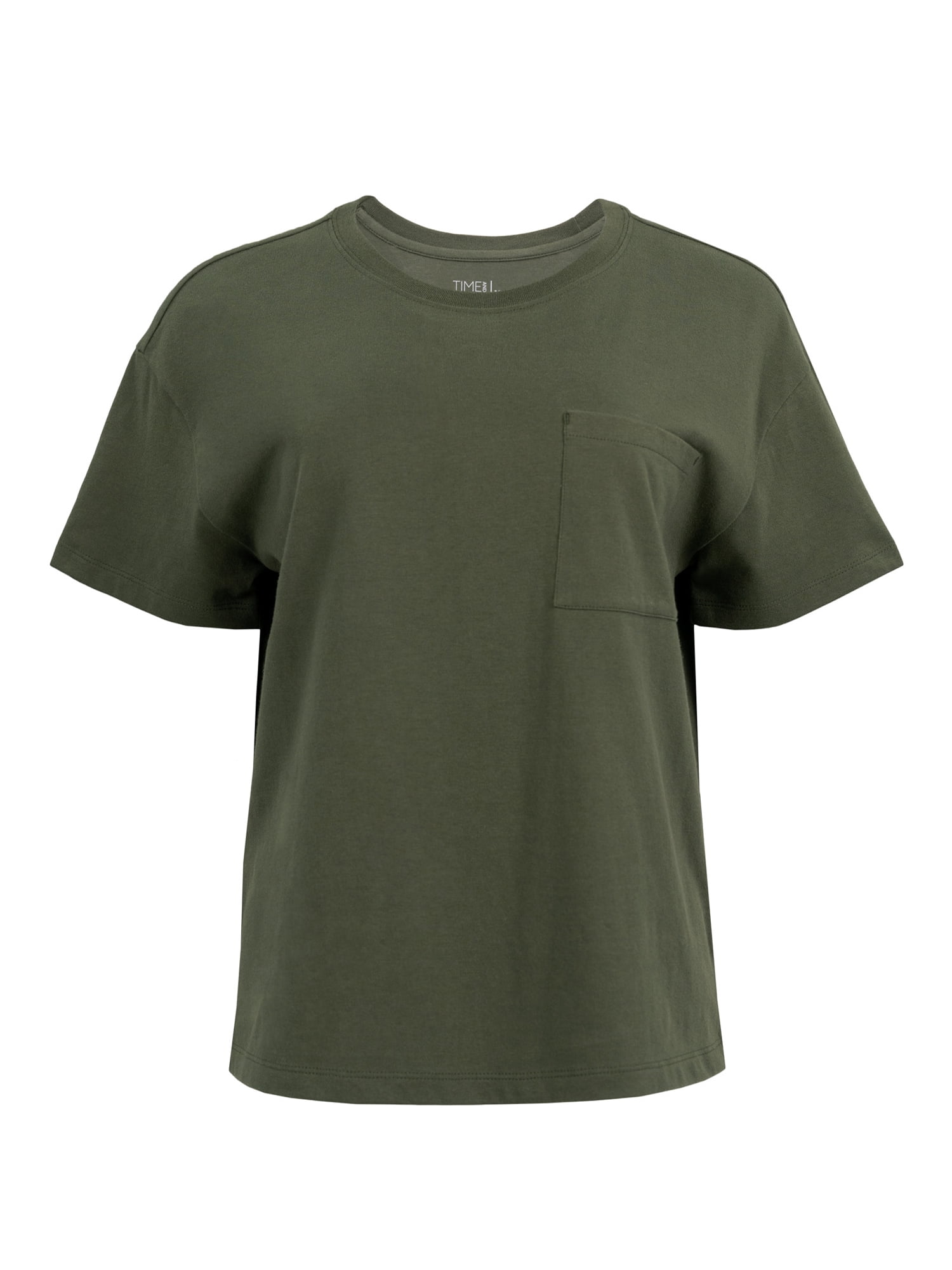 Time and Tru Women's Short Sleeve Boyfriend T-Shirt