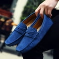 thumbnail image 3 of Big Size Men's Casual Loafers Slip On Leather Shoes Lightweight Driving Shoes Moccasins Classic Penny Loafer Flats Boat Shoes, 3 of 10