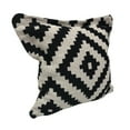 thumbnail image 4 of Ox Bay 24" x 24" Black and White Geometric Medallion Throw Pillow, 4 of 7