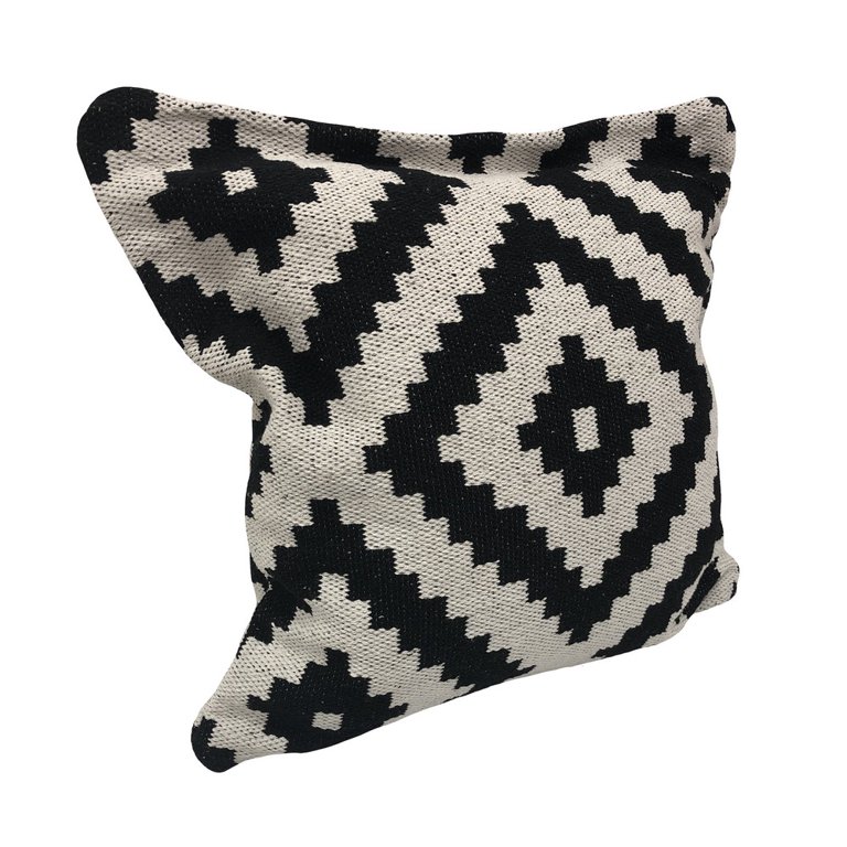 Black and best sale white geometric pillows