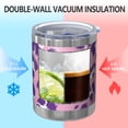 thumbnail image 2 of 12oz Tumblers Pink and Purple Of Leopard Print Vacuum Insulated Stainless Steel Travel Tumbler Cups Mug with Lid and Straw for Beer,Coffee,Beverages with Cleaning Brush for Cold & Hot Drinks, 2 of 5