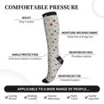 thumbnail image 4 of Picia Funny Cat White Printed Sports Compression Socks - 15-20mmHg Graduated Compression, High-Performance Soft and Breathable Socks for Men and Women, 4 of 5