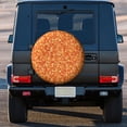 thumbnail image 3 of Kdxio Orange Glitter for Tire Cover Wheel Protectors Tyre Covers Weatherproof Wheel Covers Universal Fit for Trailer Rv SUV Truck Camper Travel Trailers 14 inch, 3 of 8