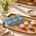 thumbnail image 6 of Baking Mold Teal Green 6 Cavity Daisy Shaped Silicone for Kitchen Baking and Crafts, 6 of 6