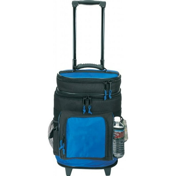 Deluxe Rolling Cooler Bag Beach Insulated Wheeled Picnic Soft Cooler