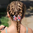 thumbnail image 6 of karymi Red White and Blue Patriotic Hair Scrunchy 3.1x2 Inch Soft Fabric Ponytail Holder with Star and Stripe Print for 4th of July Independence Day Women Party Accessories Room Decor, 6 of 7