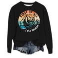 thumbnail image 3 of TINZ Sweat à Capuche Décontracté pour Femmes, Col Rond, Imprimé Animal, Veste Festive pour Adolescentes, 3 of 3