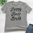 thumbnail image 2 of Kids Sassy Since Birth T-shirt, Youth Kids Boy Girl T-Shirt, Sassy Girl Shirt, Sassy Shirt, Dark Heather Gray, X-Large, 2 of 4