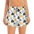 thumbnail image 4 of Lsque Cute Elephant Printed Women's Running Shorts with Liner Pockets,Elastic Quick Dry Workout Athletic Gym Yoga Shorts,Womens High Waist Shorts-X-Large, 4 of 9