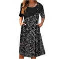 thumbnail image 2 of Fshaion Robe d'Été pour Femmes 2024 Grande Taille Col Rond Sans Manches Décontractée Imprimée en Liquidation à Moins de 10!, 2 of 7