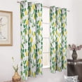 thumbnail image 3 of Lemon And Leaves Study Room Living Kitchen Bedroom For Blackout Curtain Printed 2 Panels, 3 of 6