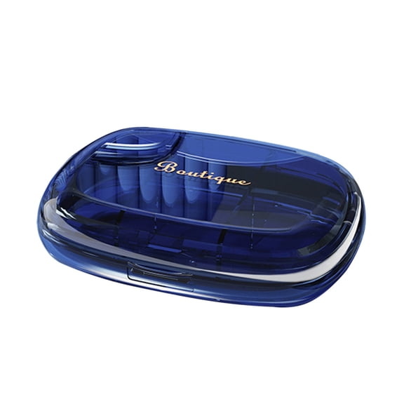CASAFUN Protable Pill Organizer with 6 Compartments, Travel Pill Box Pill Case Anti-Mixing & Wide Opening, Compact Pill Container Holder for Vitamins Fish Oils Medications