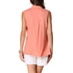 thumbnail image 3 of Camiseta sin mangas INSPIRE CHIC para mujeres, blusa suelta de cuello en V, camisetas polo sólidas, top casual XL rosa, 3 of 6
