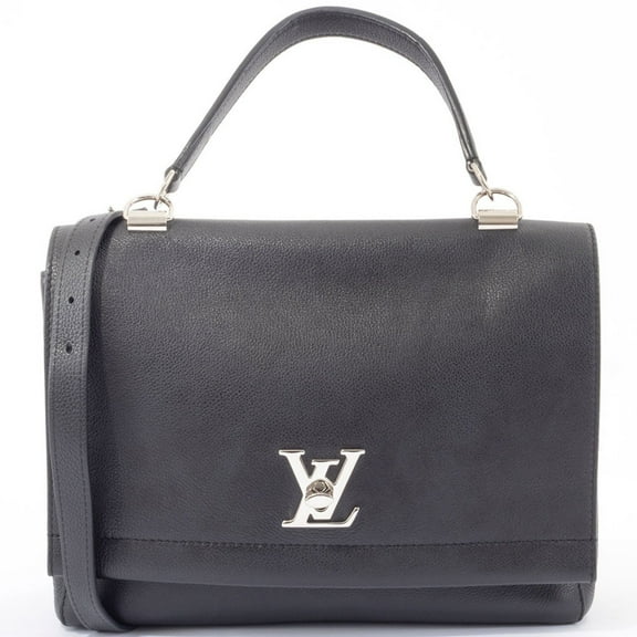 Pre-Owned Louis Vuitton Lockme Cartable Handbag M50250 Leather Black Women's Shoulder... (Good)