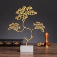 thumbnail image 3 of Guest Sculpture, Golden Crafts Adorning Statue, Small Tabletop Figurine, Office Home Table Style, 3 of 9