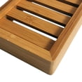 thumbnail image 4 of Abbracc 12X8cm Bamboo Soap Dish Rustic Sink Soap Holder Sponges Dry Rack Shower SPA Case, 4 of 7