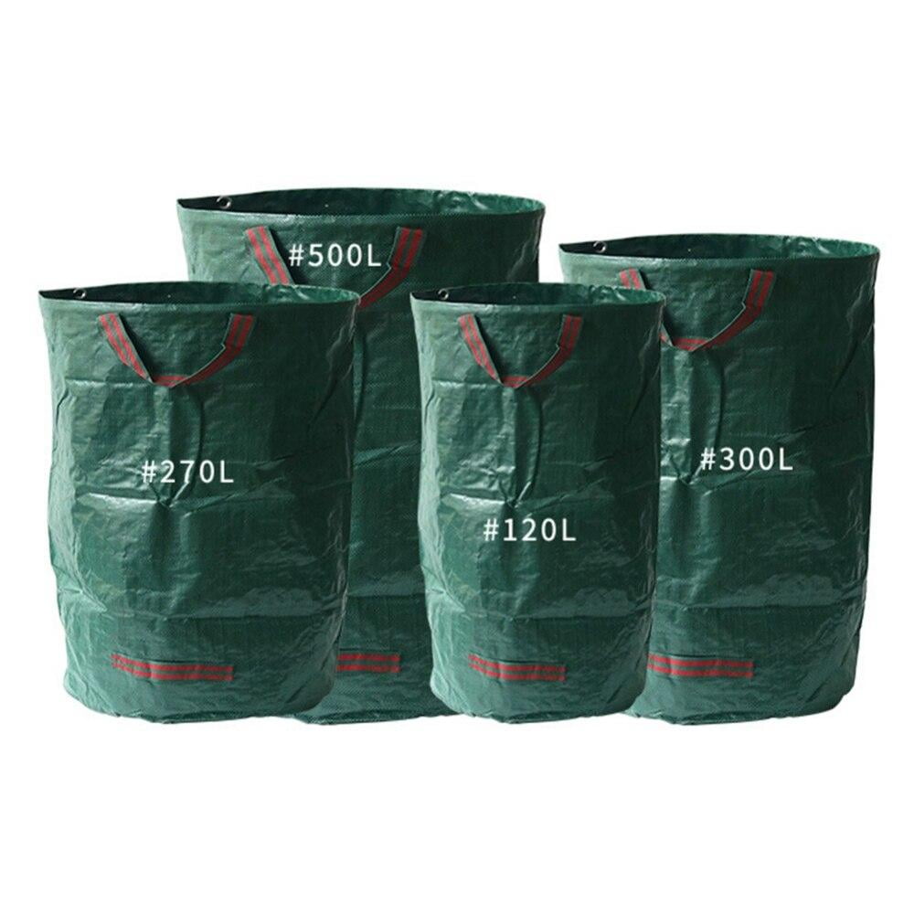 2 X 270L Garden Refuse Storage Bags Sacks for Waste Handles Leaves Grass Bin 