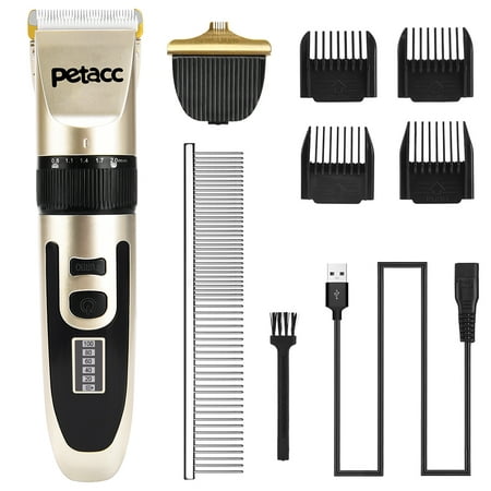 PETACC Dog Clipper 2-Speed Cordless Pet Hair Grooming Clipper Kit Hair Trimmer for Small and Medium-sized