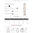 thumbnail image 6 of Thin Halter Elegant Dress Women Bead Button Backless Hollow Ruched Peach Hip Cocktail Party Sexy Stretch Bodycon, 6 of 22