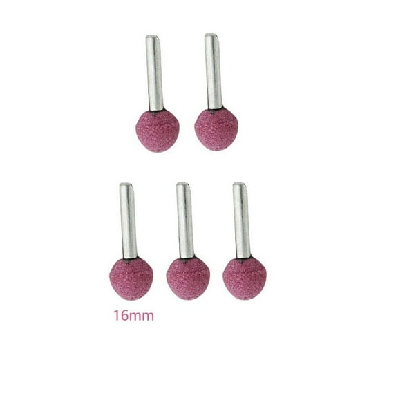yaaqii 5PCS Diamond Round Ball Burr Drill Bit Set For Carving Engraving 6mm shank