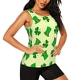 thumbnail image 2 of KLL St. Patrick's Day Print Womens Tank Top Sleeveless Workout Tops Athletic Running Shirts Yoga Gym Clothes-Medium, 2 of 7