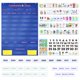 thumbnail image 2 of Cartel de bolsillo de calendario y clima Mewise, 142 tarjetas, azul, 2 of 7