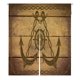 thumbnail image 1 of ABPHQTO Rueda de ancla en madera, cortina japonesa Noren, puerta, ventana, tratamiento, cortinas, 105x120 cm, 1 of 1