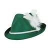 Beistle Vel Felt Alpine Hat One Size Forest Green 60208