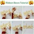 thumbnail image 5 of Bow Maker for Ribbon Wreaths, Double Sided Wooden Bow Making Tool for Crafts Hair Bow Makers Decoration for DIY Christmas Holiday Gift, 5 of 8