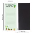 thumbnail image 2 of Inkdotpot Pack of 6 Funny Magnetic Dry Erase List For Fridge, Wipe Clean w/ NoStain, Quick Notes Shopping & Grocery List Whiteboard for Fridge, 8.75" x 3.8"(House Plants), 2 of 6