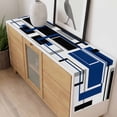 thumbnail image 4 of Blue Black Geometric Table Runner - 36 Inch Long, Kitchen Dining Table Runner Dresser Scarves, Modern Minimalist Abstract Stripes Farmhouse Decor for Coffee Tables Wedding Party Banquet, 4 of 8