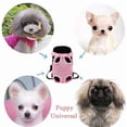 thumbnail image 2 of HOMEIORA 1 Pack Dog Backpack Carrier, Adjustable Pet Front Carriers, Legs Out Carrying Sling Travel Bag, Soft Wearable Puppy Chest Carry Backpacks, XL, Red, 2 of 8
