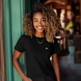 thumbnail image 3 of Dalix Lil Rainbow Cotton Tee Short Sleeve Soft Jersey Shirt Cute Womens in Black 2XL XX-Large, 3 of 5