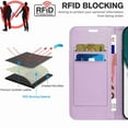 thumbnail image 7 of iPhone 7 / 8 / SE 2022 & 2020 Magnetic PU Leather Wallet Credit Card Holder Flip Folio Book Phone Case Shockproof Cover  Women Girl,Purple, 7 of 7