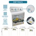 thumbnail image 6 of Summer Truck Lemon Table Runner 70 Inches, Coastal Blue Starfish Floral Bed Runner Dresser Scarves Tabletop for Indoor Outdoor Parties/Ceremony/Banquet, 13" x 70", 6 of 9