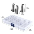 thumbnail image 2 of Worallymy 16 Uds. Kit de decoración puntas de glaseado de acero inoxidable y bolsas para hornear suministros de decoración de pasteles para el hogar con caja de almacenamiento Worallymy JD735804244, 2 of 7