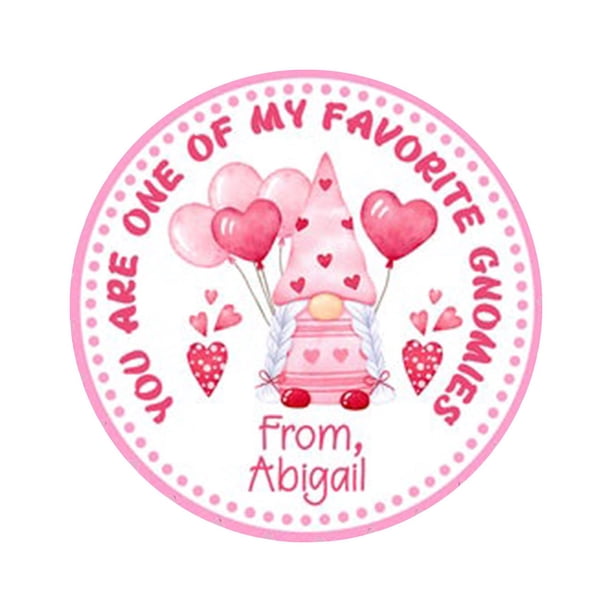 Teissuly Valentine's Day Dwarf Door Sign PVC Printing - Home Decoration Pendant Valentine's Day Ornaments Decorations Gift 7cm/3.14inch Teissuly WER202312023911