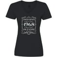 thumbnail image 3 of Inktastic Limited Edition 1968 One of a Kind Women's V-Neck T-Shirt, 3 of 5