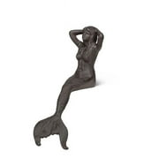 Abbott Collections AB-27-IRONAGE-307 16 in. Sitting Mermaid, Dark Brown - Medium