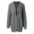 thumbnail image 3 of Cardigans pour Femmes 2025 Ouvert Manches Longues Col Rabattu Veste Manteau Cardigan pour Femmes, 3 of 7