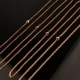 thumbnail image 4 of 20pcs Wholesale Womens Strong Rose Gold Stainless Steel Rolo Chain Necklace, 4 of 7