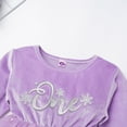 thumbnail image 4 of IBTOM CASTLE Baby Girls Winter Snowflake 1st Birthday Outfit Velvet Princess Dress + Headband Christmas Cake Smash Photo Shoot 12-18 Months Purple Snowflake One, 4 of 8