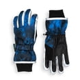 thumbnail image 1 of WinterProof Royal Abstract Camo Reflective Boy's Ski Glove, 1 of 8