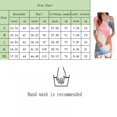 thumbnail image 2 of Printing Gradient Color Oblique Shoulder Short Sleeve Hem Twisted T-shirt Women, 2 of 8