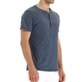 thumbnail image 2 of Camiseta PEGENO Fashion Casual Henley de algodón de manga corta, 2 of 6