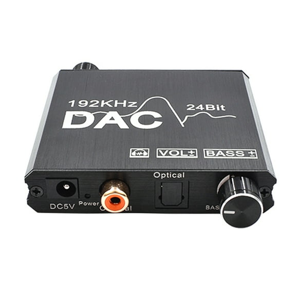 Yeacher Digital to Analog Audio Converter 192kHz 24bit Converter Optical Coaxial Input RCA 3.5mm Audio Output Adapter